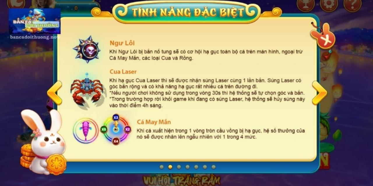 Các tính năng đặc biệt có ở trong game