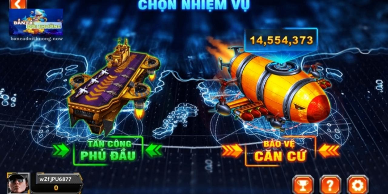 Giao diện hấp dẫn của tựa game Đại Chiến B52 tại bắn cá đổi thưởng Red88