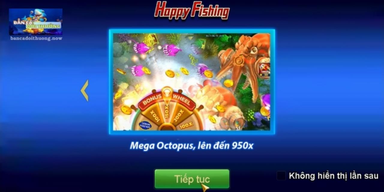 Happy Fishing là trò chơi thuộc dòng slot game bắn cá đổi thưởng