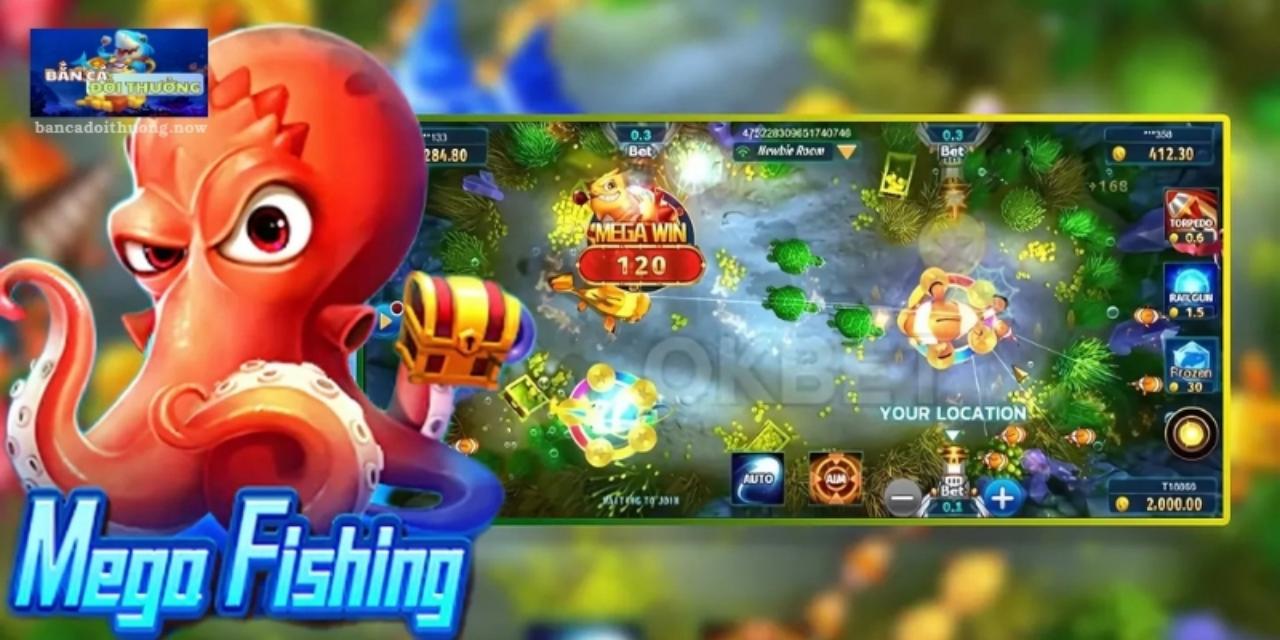 Mega Fishing thu hút nhiều ngư thủ nhờ tỷ lệ trúng thưởng cao